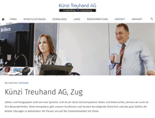 Tablet Screenshot of k-treuhand.ch